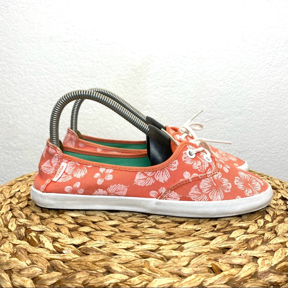 Vans lo pro slim floral persimmon surf sider aloha